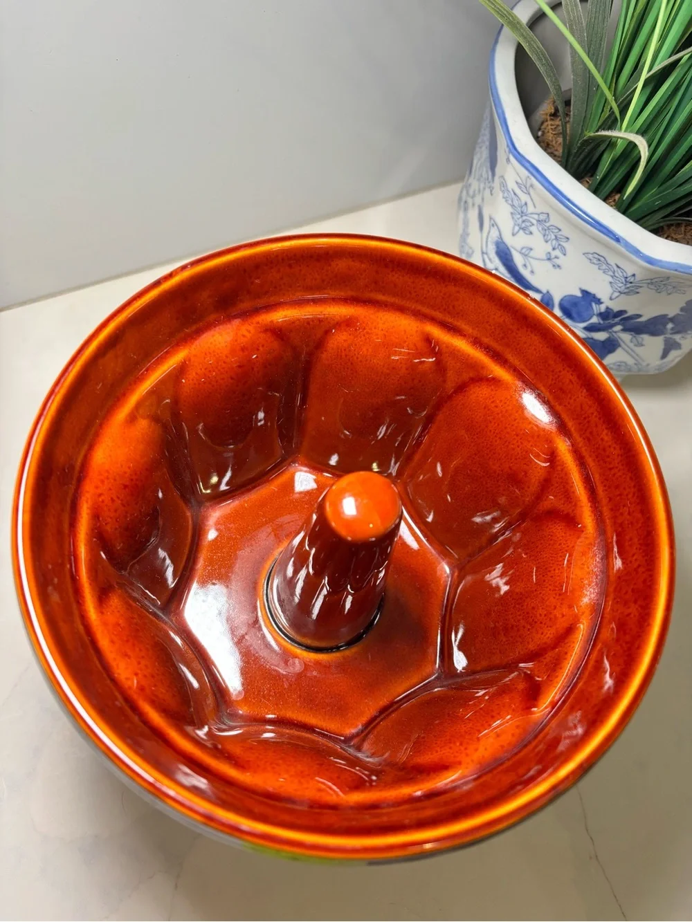 Vintage Williams Sonoma Monkey Bread Mold Brown Glazed Ceramic Baking Pan 8